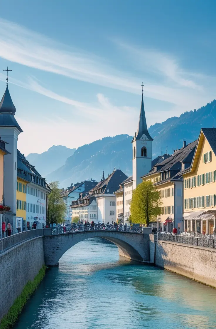 Medieval Lucerne with covered bridge and lakeside views - Comfort Transfers.